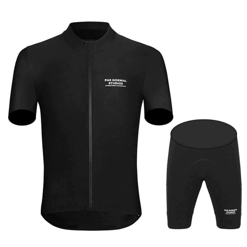 Pas Normal Studios Bike Team Cycling Jersey Set Mai Summer Breathable Outdoor Cycling Suit Set
