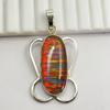Extremely Rare Natural Opal 30 Ct Oval 925 Sterling Silver CERTIFIED Necklace