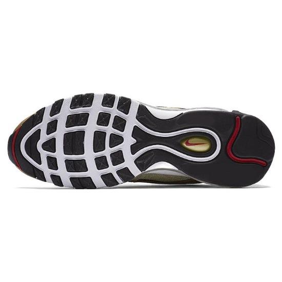 Nike Air Max 97 OG Metallic Gold 2023 Мужские кроссовки Varsity-Red White Black DM0028-700
