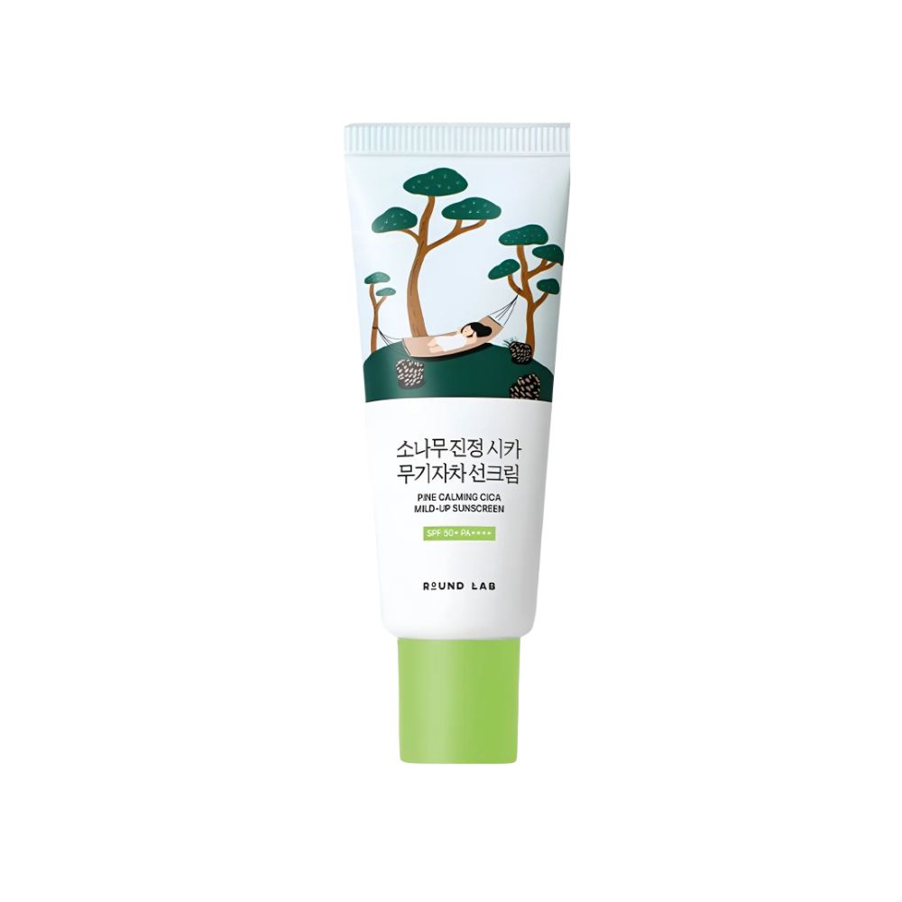 ROUND LAB Солнцезащитный крем с цика и минералами 'Сосновый' SPF50+ PA++++ Для чувствительной кожи Защита от УФ 40 мл
