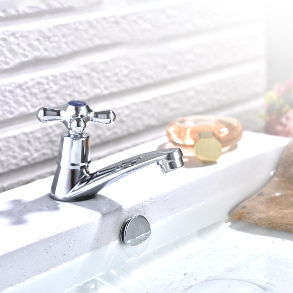 Смеситель для раковины в ванной Смеситель для раковины на бортике Быстро открывающийся однорычажный смеситель из холодного цинкового сплава для ванной Смесители для раковины в ванной