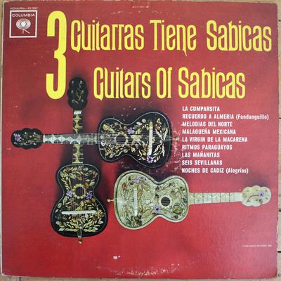 Виниловая пластинка SABICAS - 3 Guitarras Tiene Sabicas EX5057 COLUMBIA US Латинская б/у