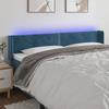 VidaXL LED Headboard Bedroom Furniture Double Bed Accessory Head of Bed Frame Interior Dark Blue 3123160