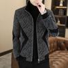 Толстое шерстяное мужское пальто для осени и зимы, стильная повседневная куртка, воротник-стойка, высококачественная короткая и универсальная рубашка на молнии