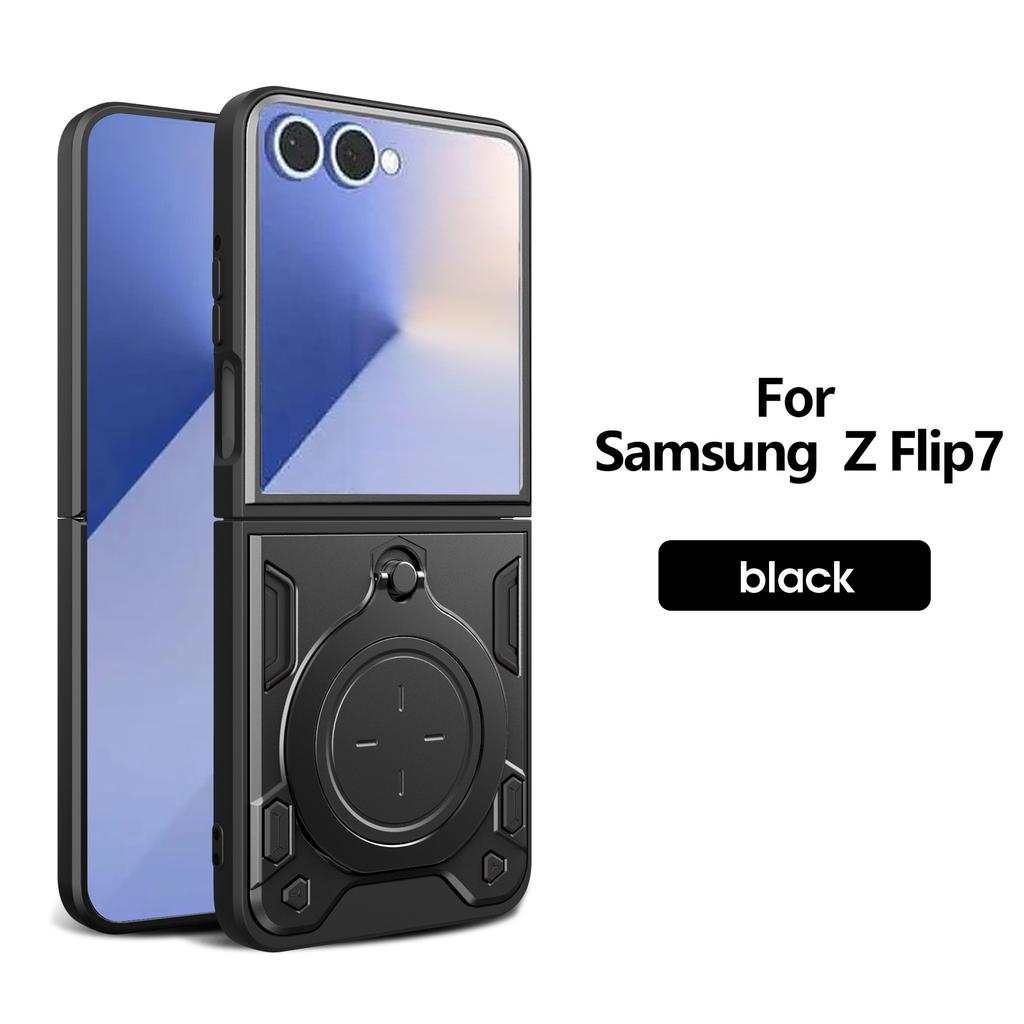 Чехол для Samsung Z FLIP 7 6 5 4 вращающаяся подставка защитный чехол ударопрочный защита от отпечатков пальцев прочный корпус plian полное покрытие