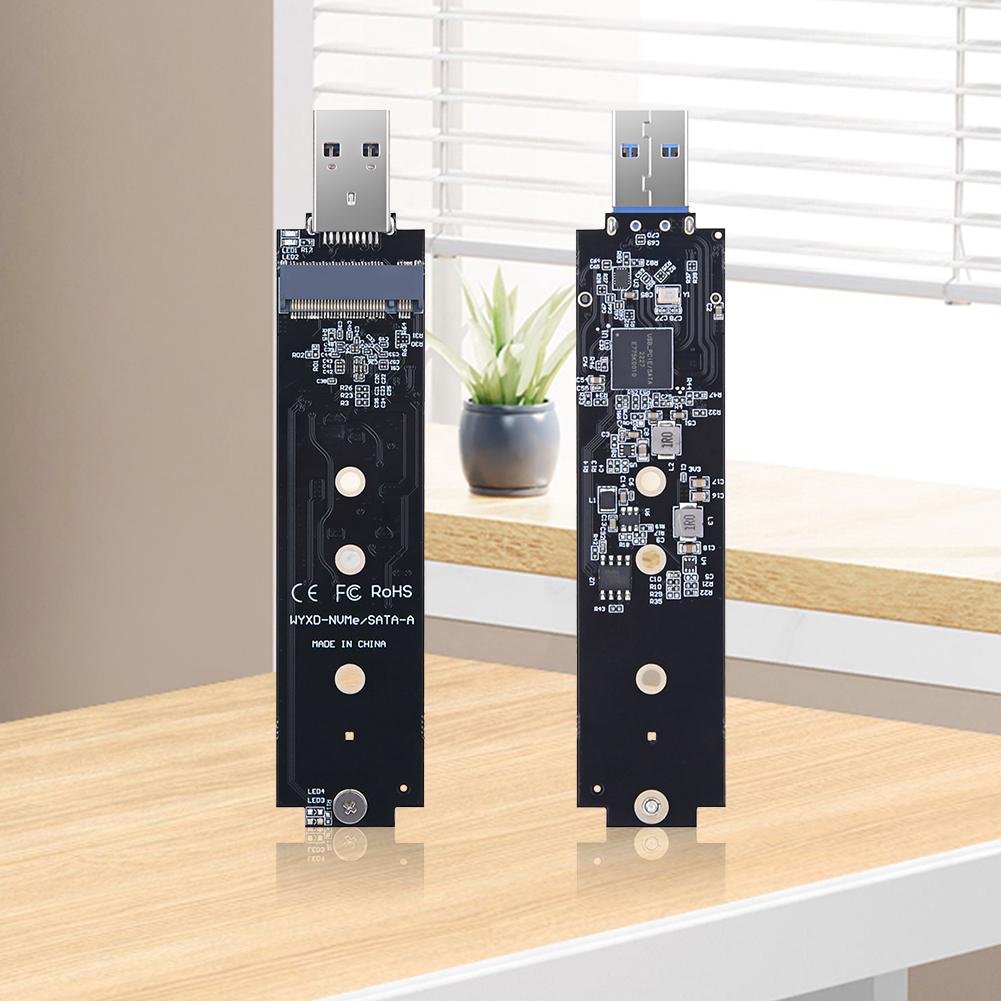 Адаптер NVME на USB Макс. 2 ТБ USB 3.1 Gen 2 на M.2 NVMe SSD Конвертер Адаптер M.2 NVME USB 3.1 Адаптер для 2280 2260 2242 2230 SSD