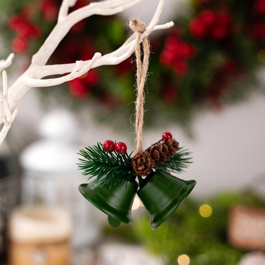4 Pcs Christmas Bells Hanging Ornament Decorative Bells Christmas Tree Decorations Hanging Bells for Home Decoration