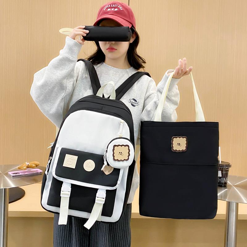 Новый Модный Тренд Рюкзак Повседневный Рюкзак Большая Вместимость Дорожная Необходимая Сумка Школьный Рюкзак для Начальной и Средней Школы