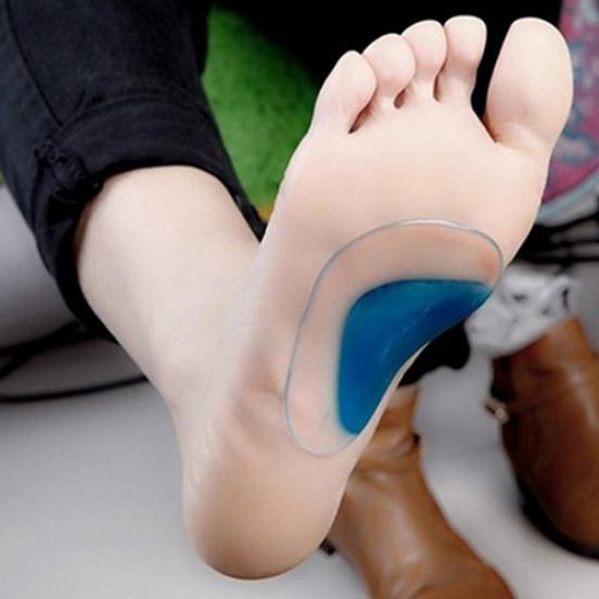 Soft Gel Orthotic Arch Support Cushion Insoles Pain Relieve Flat Feet Corrector