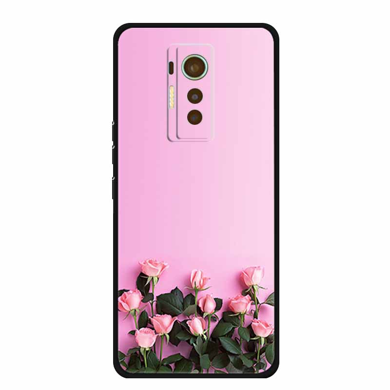 Чехол для Tecno Phantom X 2021 Животные ТПУ Силикон Мягкая Защитная Крышка Телефона Чехлы для PhantomX 2021 AC8 Защитный Ударопрочный Волк