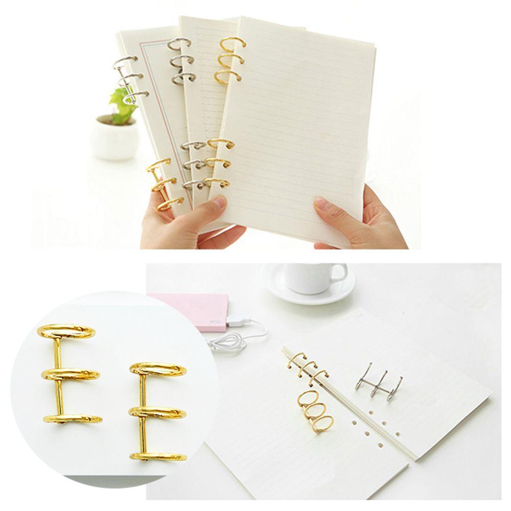 2Pcs/Lot Plated Craft Metal Loose Leaf Ring Scrapbook Clips Album Hinged Binder