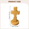 Decorative Wood with Base, Wooden Crucifix of Saint Jesus for Weddings
