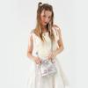 JIAERDI Lolita Style Sweet Cute Donut Bucket Bag Women Silver Harajuku Small Mini Shoulder Purse Ladies Soft Japanese Handbag