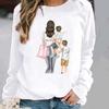 Women's Round Neck Pullover Hoodie for Spring, Autumn, and Winter