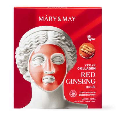 Vegan Collagen Red Ginseng Mask Set 30g / 1.05 oz. x 4ea