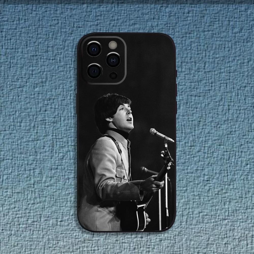 Singer P-Pau-M-McCartney Phone Case For iPhone 16,15,14,13,12,11,Pro,X,XS,Max,XR,Plus,Mini Soft Black Cover