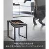 [Yamazaki] Quick Eating Prevention Pet Food Bowl Stand Slanted High Type Black Main Unit: W15 x D15.5 x H17.6cm Tower 10240