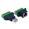 RJ45 на клеммную колодку 8p коннектор Ethernet RJ45 Папа Мама на 8-контактную винтовую клеммную колодку сетевой адаптер кабель для CCTV DVR