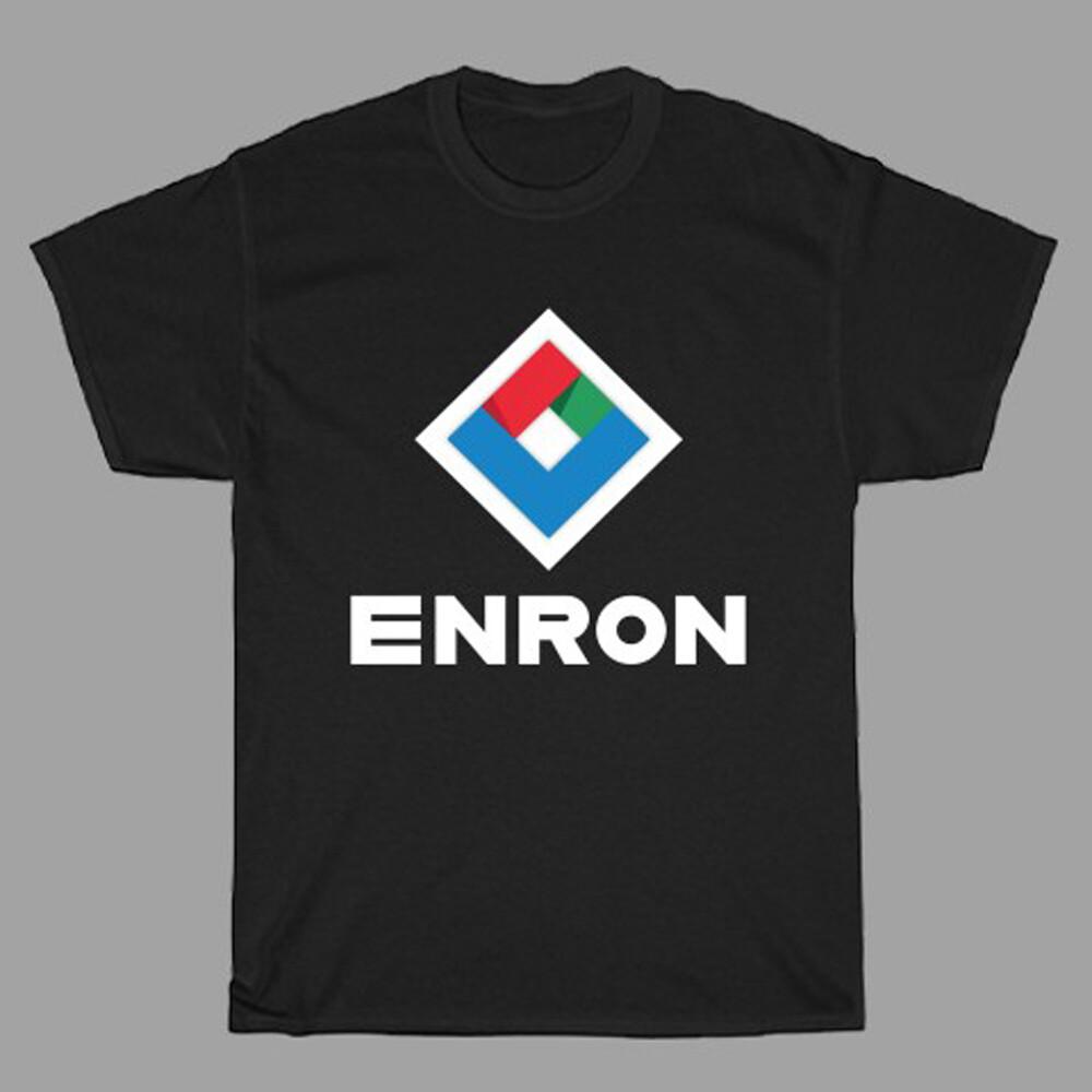 Мужчины компании Enron#039;s Черный Размер от S до 3XL Унисекс Футболка