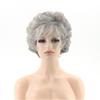 Ladies' Silver White Gradient Short Curly Hair Fashionable Headband