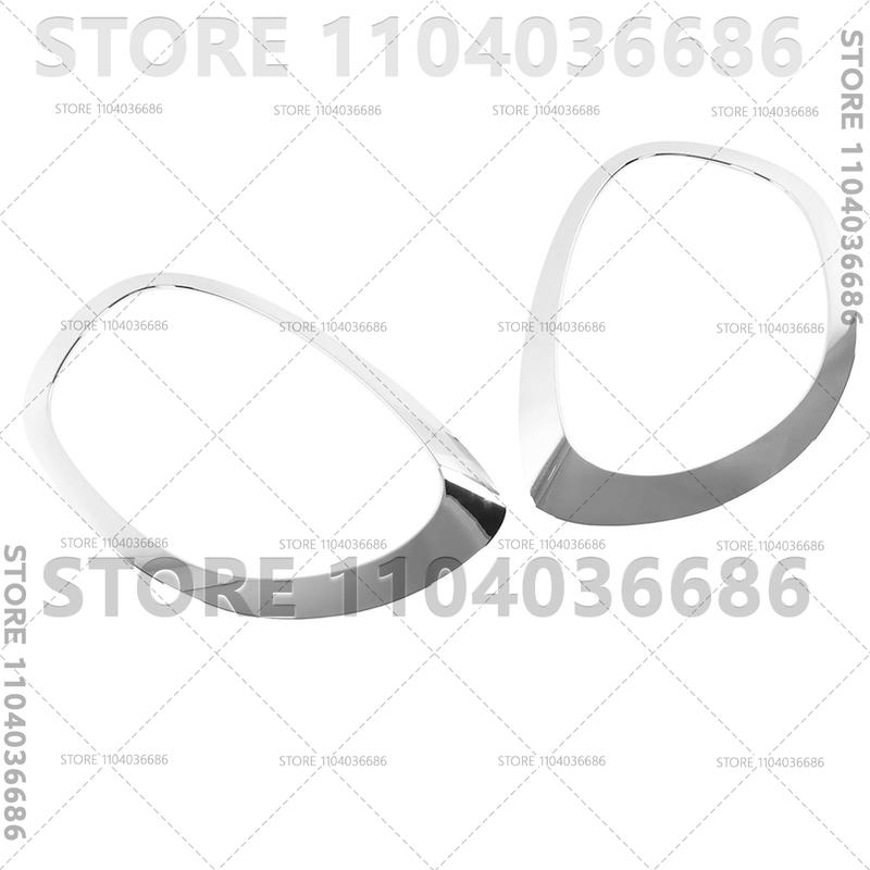 Для 2017-2021 F60 BMW Mini Cooper Countryman Хромированные накладки на фары Кольца-крышки Хромированная отделка 51137388117 51137388118