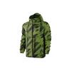 Geometric Pattern Print Hooded Sports Jacket Men Outerwear Green 687564-702