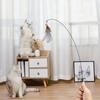 Интерактивная игрушка для кошек Handfree Cat Stick Играющий котенок Играющий тизер Палочка Игрушка на присоске Птица/перо Кошачья палочка Товары для домашних животных