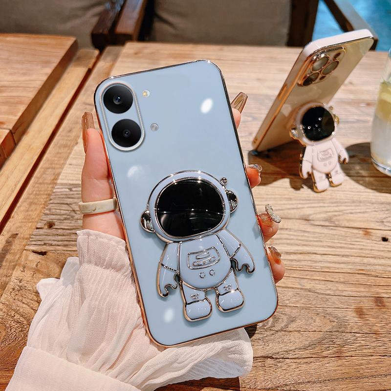 Для Xiaomi Poco X8 Pro Чехол Сияющий Астронавт Космонавт Держатель-подставка Дизайн мягкое покрытие Для Xiaomi Poco X8 Pro Задняя крышка
