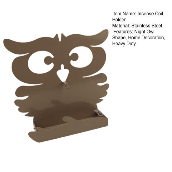 Держатель для благовоний с репеллентом от сов, спиральная вешалка для благовоний из нержавеющей стали, портативная