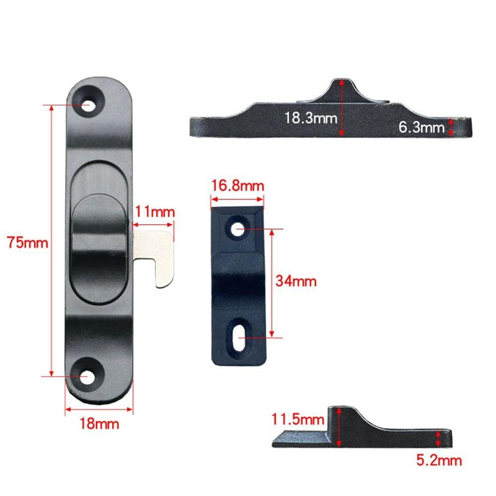 Aluminium Alloy Window Hook Lock Hardware Door Lock Buckle New Sliding Pull Door Lock Window