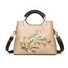 Сумки Женские Модные Сумки Большой Вместимости Вышитые Сумки для Среднего Возраста Женские Сумки Через Плечо