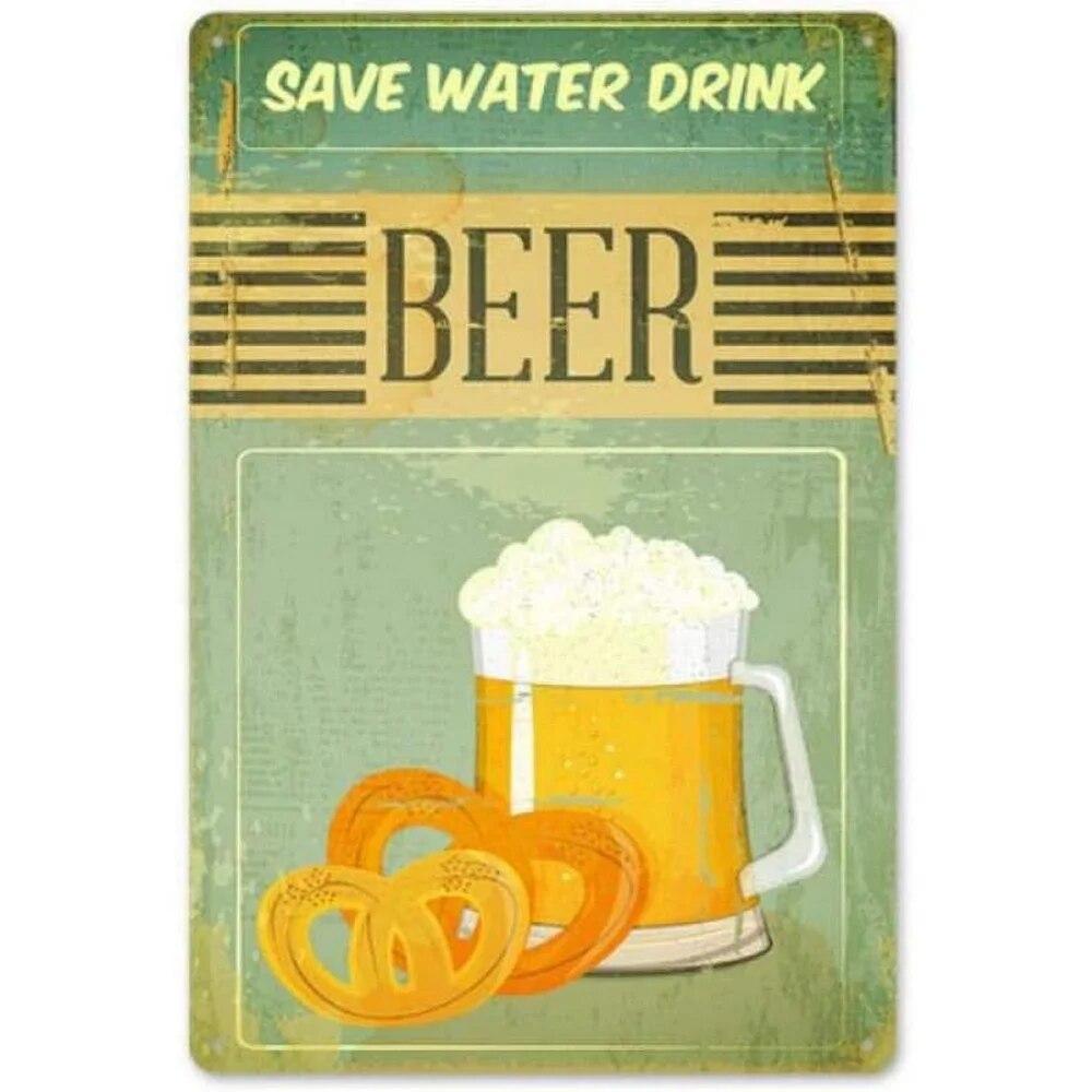 Винтажная чашка для пива Miller High Life, металлическая жестяная вывеска, плакаты, тарелка, Настенный декор для дома, бара, гаража, кафе, клуба, ретро постеры, доска