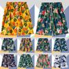 Hawaiian Summer Men Quick-drying Beachwear Plus Size Swimsuit Shorts Male Fashion Casual Loose Hawaii Printing Surf Board Shorts