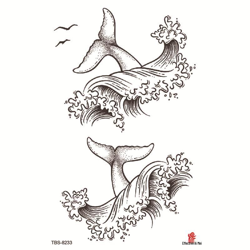 Водонепроницаемый набор тату-наклеек на всю руку с тотемными символами