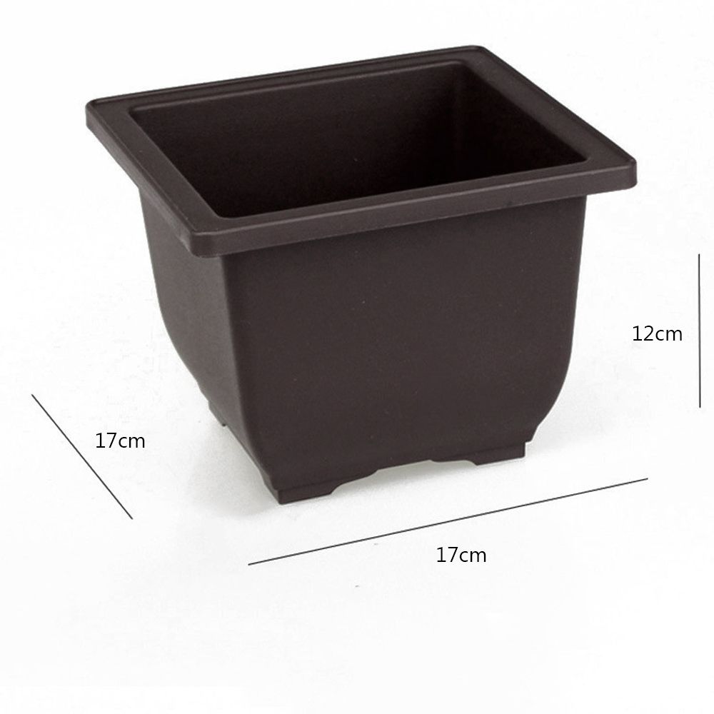 Rectangle Planter Balcony Nursery Bonsai Succulent Basin Plant Bowl Flower Pot