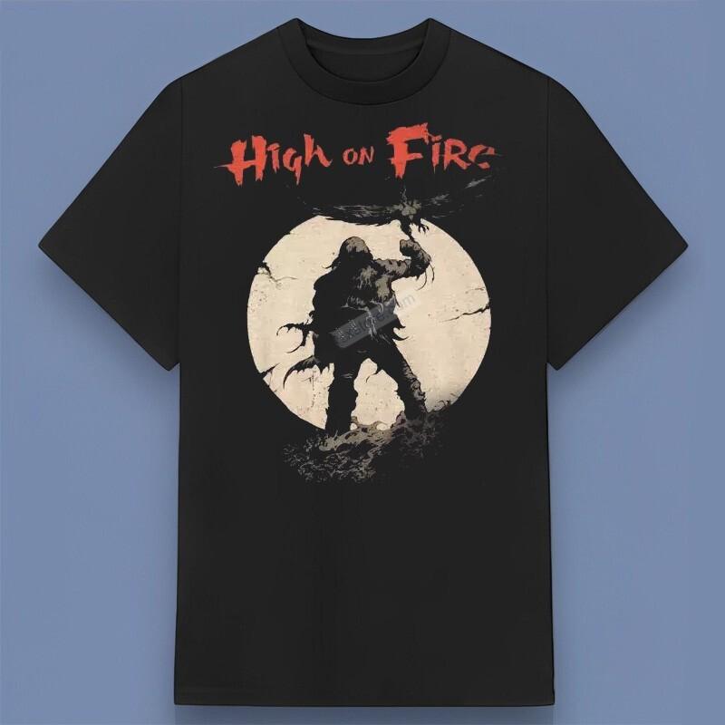 Футболка с логотипом музыкальной группы High on Fire Отличный подарок на любой случай
