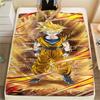 Фланелевое одеяло с принтом персонажей Dragon Ball, Высококачественное, Удобное для всех сезонов, Декор для дома, Тепло и уют, Идеально для рождественских подарков