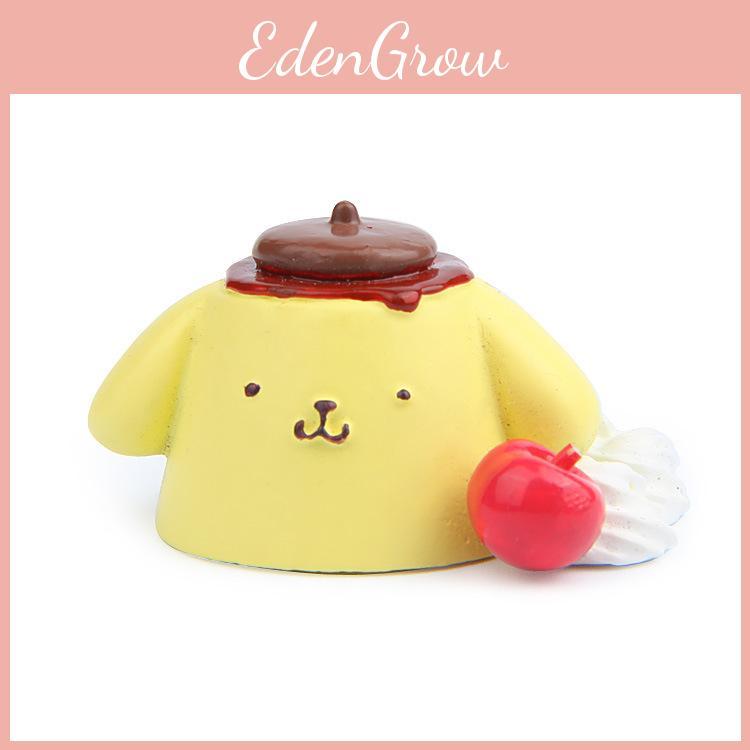 Burger Pompompurin Cartoon Bread And Cup Resin Ornaments For Party Gifts And