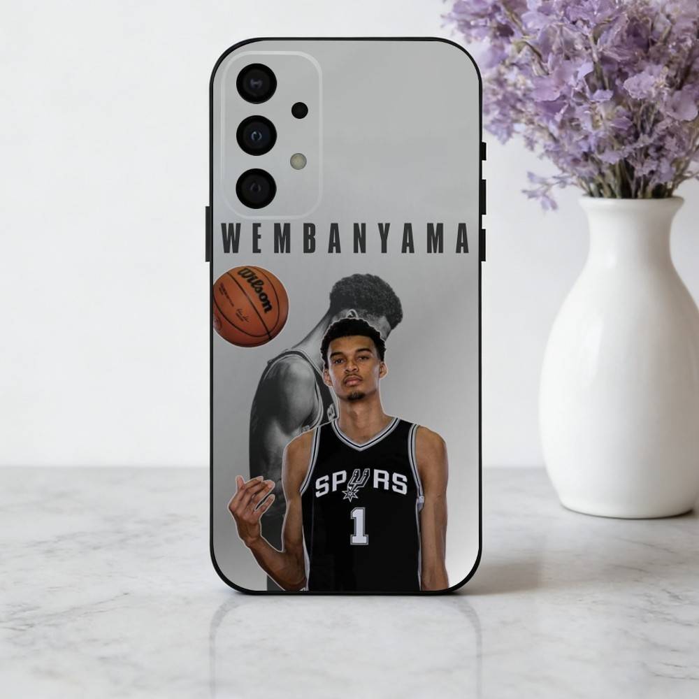 V-Victor-R Renowned SPORT W-Wembanyama-A Phone Case For Samsung Galaxy A73,A72,A71,A70,A53,A52,A51,Soft Silicone Black Cover
