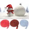Handmade Christmas Knitting Ribbon Classical Stripe Ribbon Woolen Yarn Ribbon  Christmas Decoration
