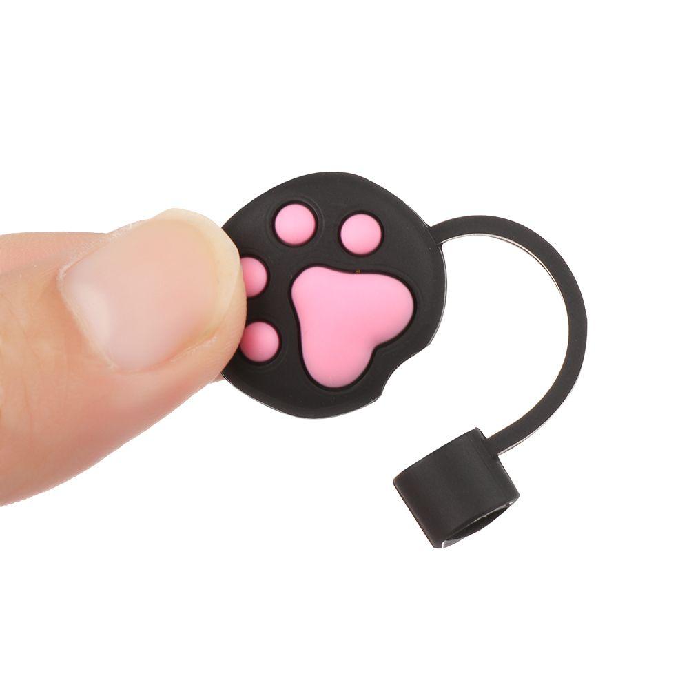 Airtight Splash Proof Cartoon Plugs Cover Drinking Dust Cap Silicone Straw Plug Cup Accessories