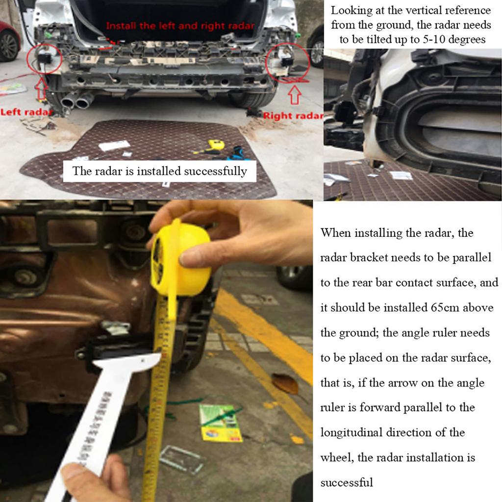 12V Universal Blind Spot Detection Monitoring System Kit BSD Sensor