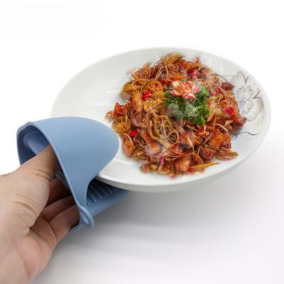 Утолщенные силиконовые перчатки с защитой от горячего захвата, устойчивые к высоким температурам, зажим для ручки-бабочки, изолированный зажим для посуды, микроволновая печь, кухня