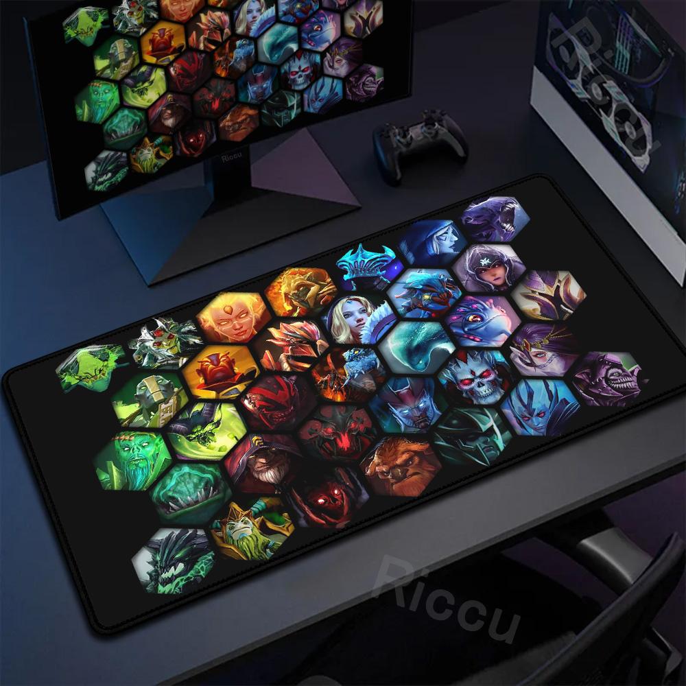 Коврик для мыши Аниме DOTA 2 Резиновый Ковер Аксессуары для Компьютерных Игр Большой Нескользящий Tapis De Souris Mausepad Deskmat Защита Рабочего Стола