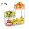 Корзина для фруктов на кухню, многоярусное хранилище, контейнер для хранения, многоярусная фруктовая чаша, проволочная корзина, органайзер для овощей, закусок, картофеля, лука