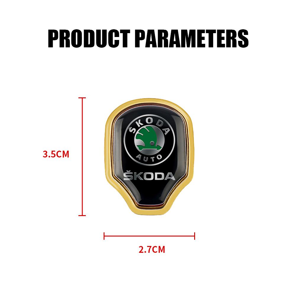 Car Sticker 1/2pcs Metal Car Hook Hanger Handbag Sticker Decor Accessories For Skoda Octavia Fabia Rapid VII Yeti Enyaq Kodiaq S