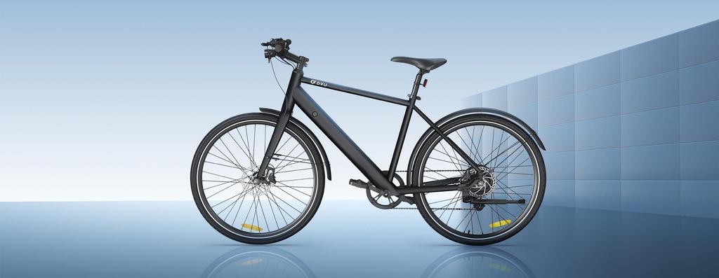 Электрический городской велосипед DYU Stroll 1 — запас хода 100 км, двигатель 36 В 250 Вт, шины 700C — легкий электровелосипед из алюминиевого сплава