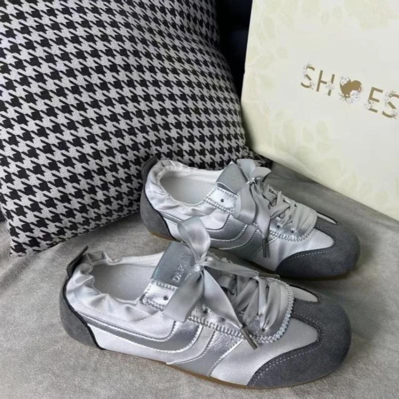 2025 Классика Горячая Распродажа Женские Вулканизированные Туфли Для Улицы Ходьба Низкий Каблук На Шнуровке Кроссовки Универсальные Женские Повседневные Туфли Zapatos