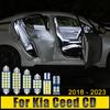 Для Kia Ceed CD 2018 2019 2020 2021 2022 2023 SW GT 12 шт. 12 В светодиодные автомобильные лампы для чтения, лампы для бардачка, багажника, зеркала заднего вида