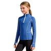 Comfortable Zip-Up Riding Shirt for Girls: Breathable Sweatshirt with Thumb Holes, Collared Neck & Secure Zip Pockets